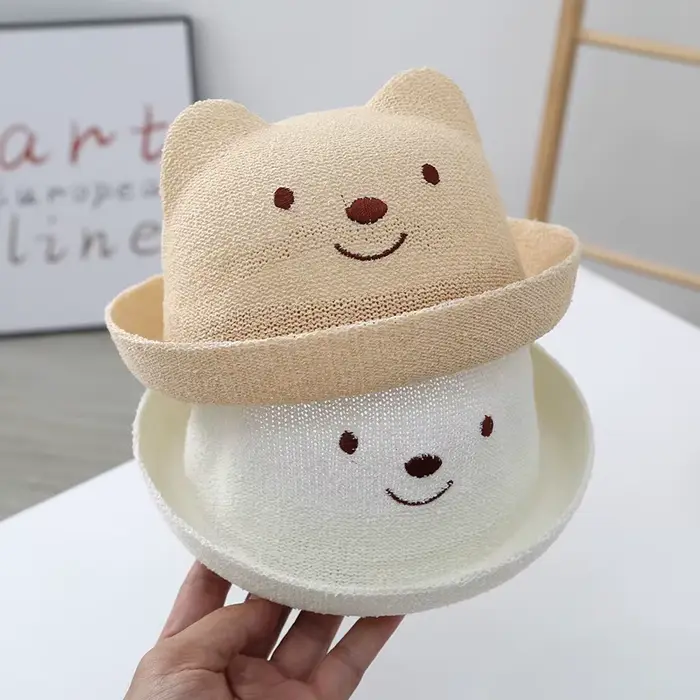 Chapeau de paille d'été pour bébé
