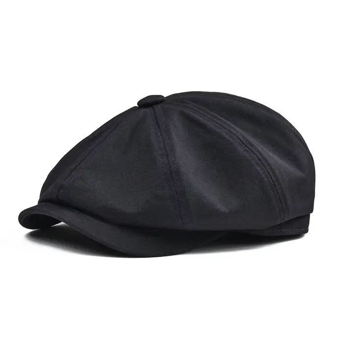 Botvela casquette gavroche hommes sergé coton chapeau boulanger garçon casquettes rétro grand casque grands chapeaux Cabbie pomme béret