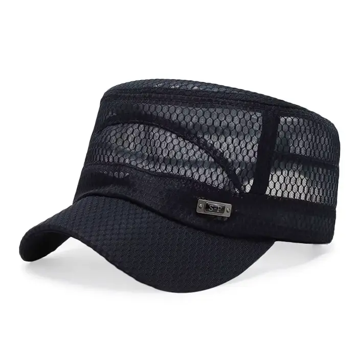 Chapeau en maille vintage pour homme casquette de protection solaire réglable pour pêche et activités extérieures été multi-couleurs occassions décontractées et balades