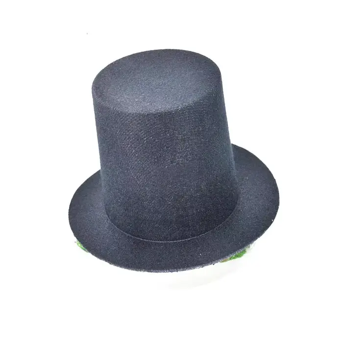 Chapeaux de fête de thé noir pour filles et femmes, mini chapeau haut de forme à paillettes, fascina