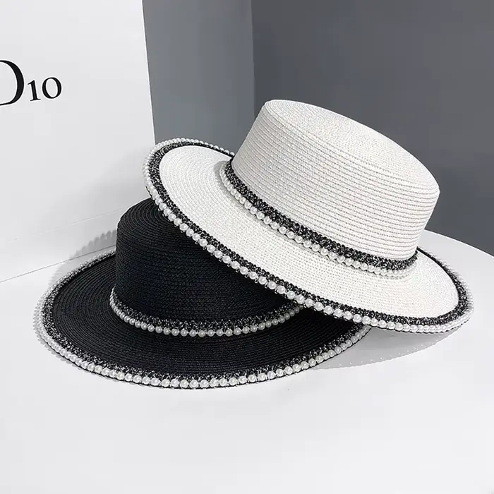 Chapeau de soleil d'été à grand bord pour femmes