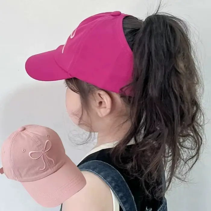 Noeud papillon ​ ​ Casquette de baseball ​ ​ Protection UV ​ ​ Conception de queue vide ​ ​ ​ ​ Chapeau de soleil pour