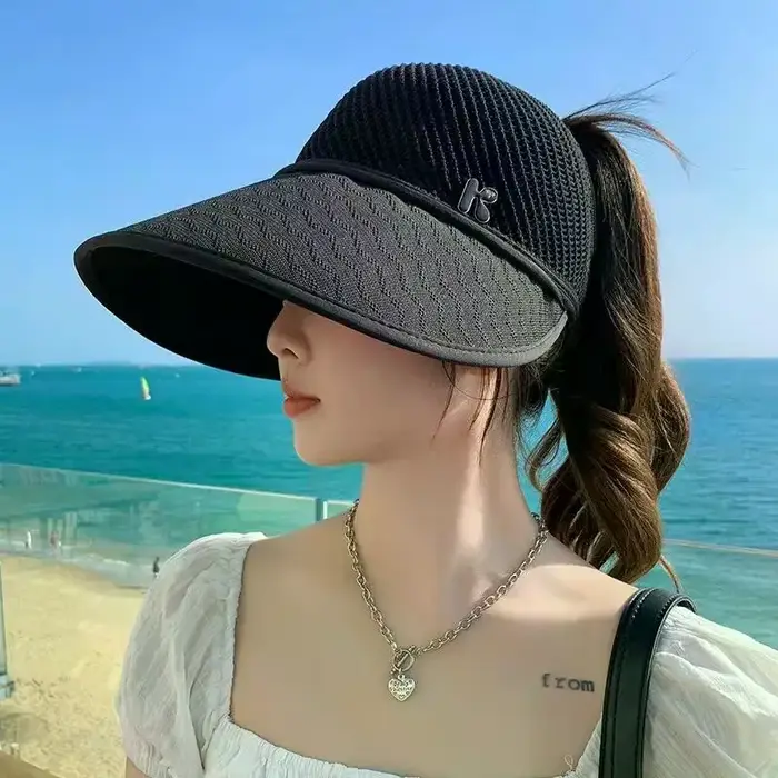Chapeau de soleil en paille pour femme
