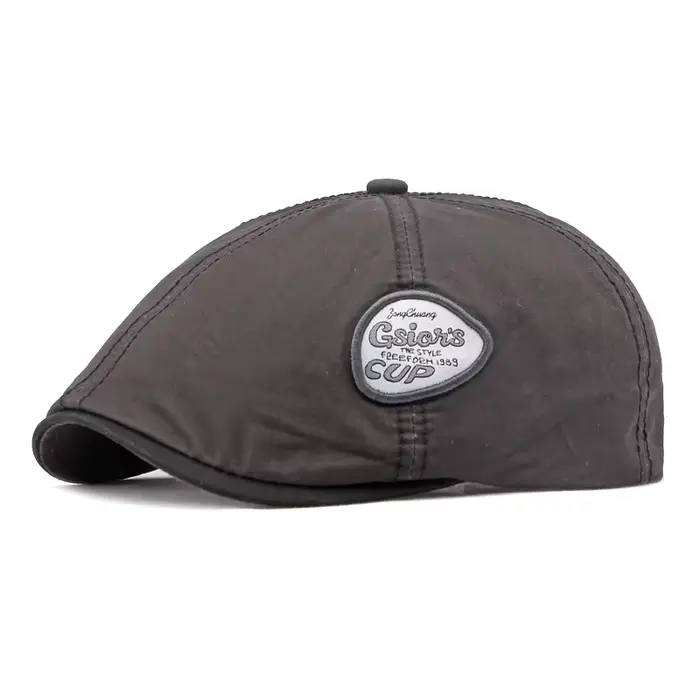 Béret de style britannique rétro brodé de lettres