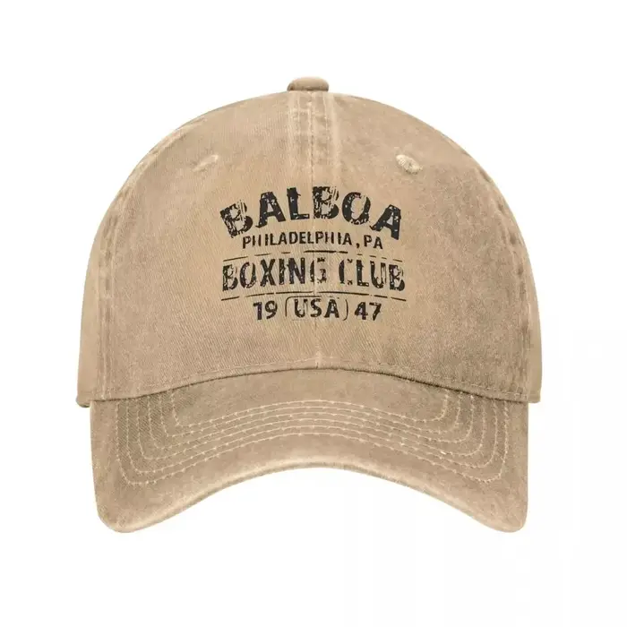 Casquette de baseball Balboa Vintage en coton denim lavé pour hommes et femmes, avec réglage, protection solaire, pour toutes les saisons et occasions décontractées