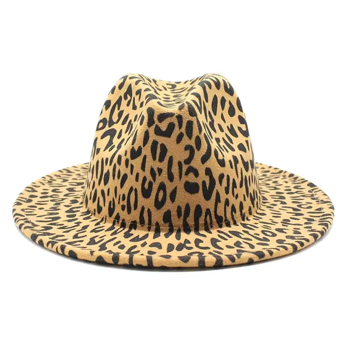 Chapeau Fedora léopard pour femmes