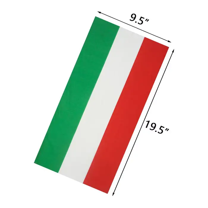 Couvre-chef drapeau italien, Design classique, Bandana tubulaire décontracté, bouclier facial multif