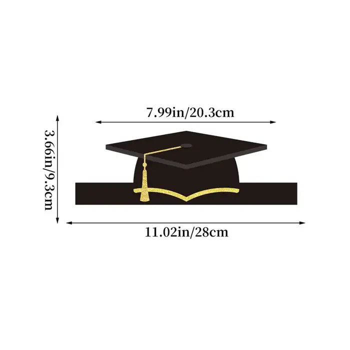 10 chapeaux de graduation en papier 2026, serre-têtes de félicitations, chapeaux de remise des diplô