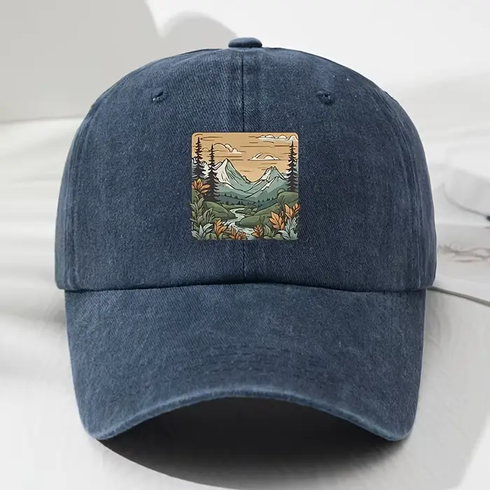 Casquette de Baseball, imprimé paysage