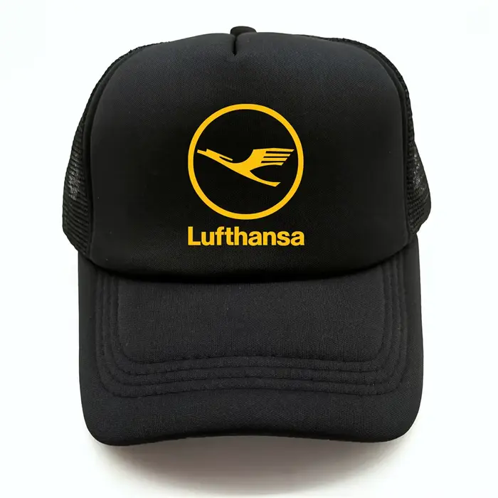 Casquette de baseball Lufthansa décontractée pour adultes multifonctionnelle en polyester avec motif imprimé pour homme et femme toutes saisons