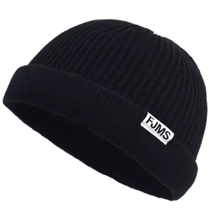 Bonnet tricoté Hip Hop pour homme et femme, style docker, sans bord, ample, pour l'automne et l'hive