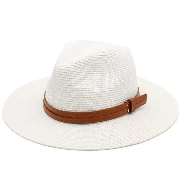Chapeau de paille Panaman à grande tête de 60CM, avec chapeau tissé en paille pliable, grande taille