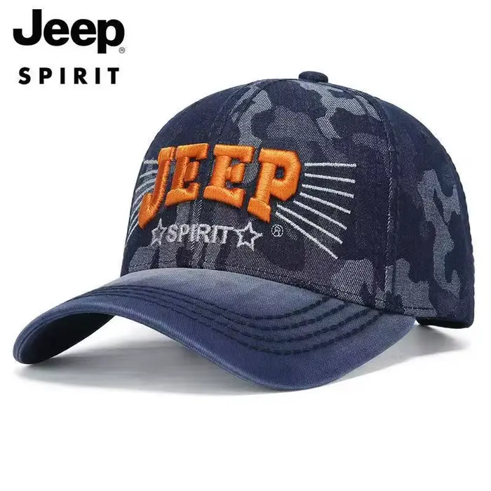 JEEPSPIRIT Jeep marque Denim casquette de Baseball 2025 nouveau Style tout-Match Hip-Hop tendance Co