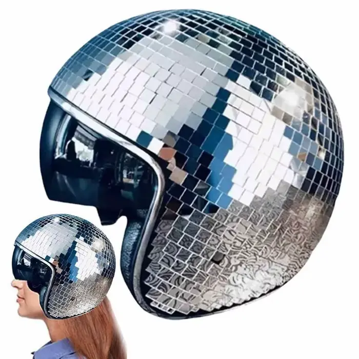 Casque de bal Disco avec miroirs scintillants