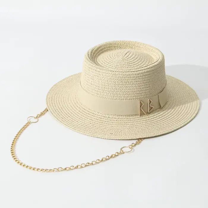Chapeaux de paille d'été pour femmes ruban décoration élégante dames robe de soirée chapeaux voyage 
