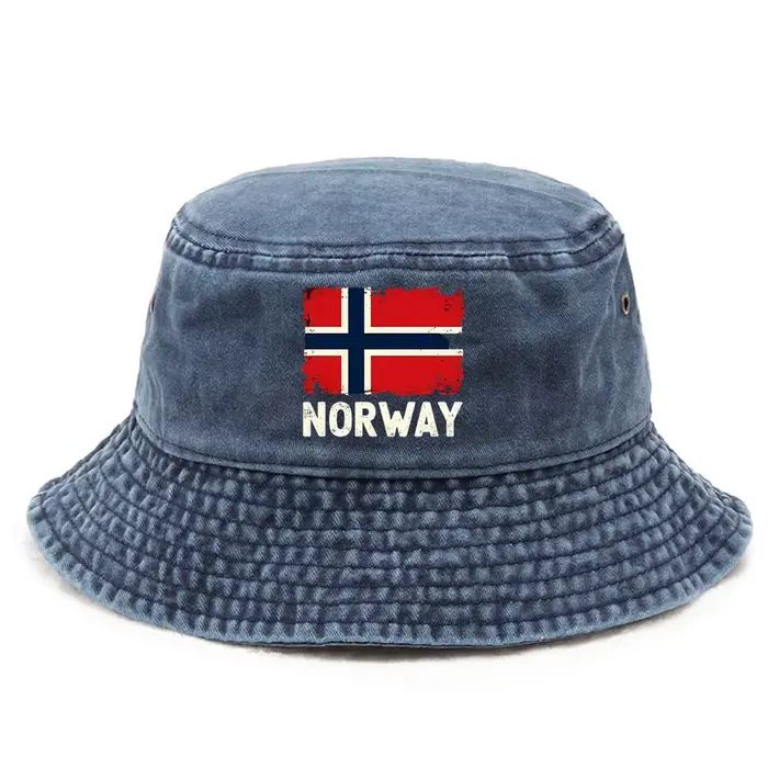 Chapeau Imprimé Style Norvège Coton Pour Hommes Femmes Polyvalent Décontracté Plage Occasionnels