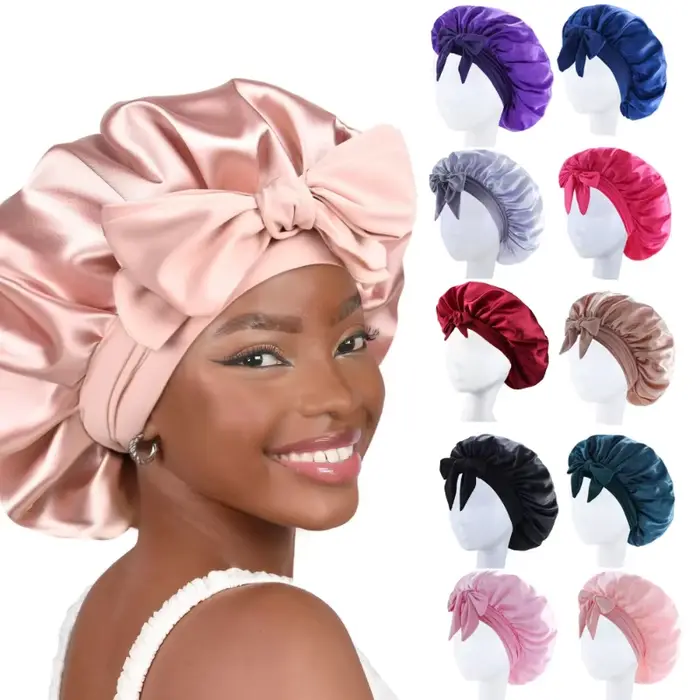 2026 nouveau Bonnet en soie dormir femmes Satin
