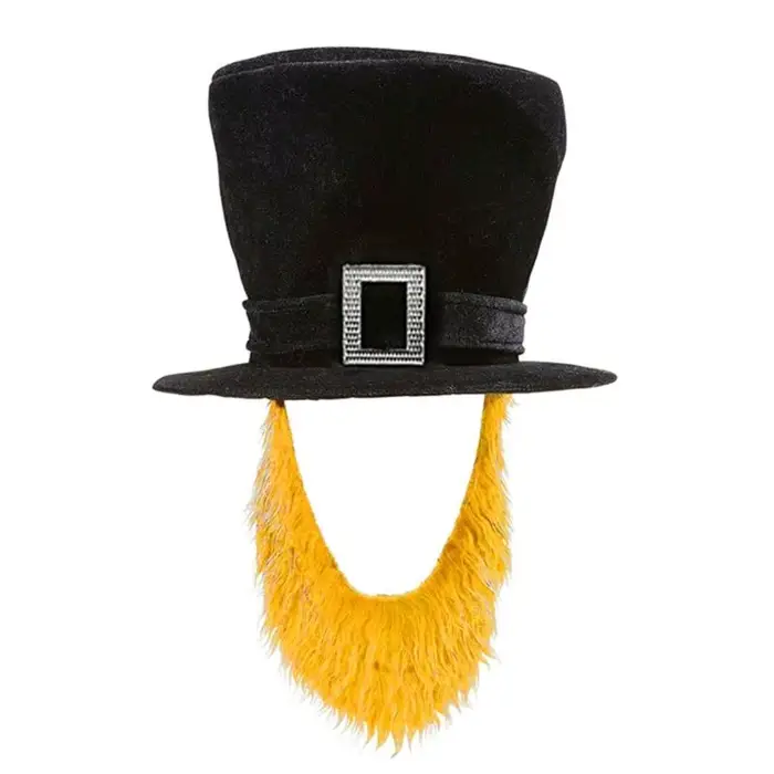 A52E Chapeau pirate adulte avec accessoire fête d'Halloween barbe attachée 55 à 60 Taille tête tissu