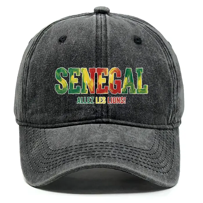 Casquette de baseball réglable légère et unisexe avec drapeau du Sénégal imprimé, idéale pour les sp