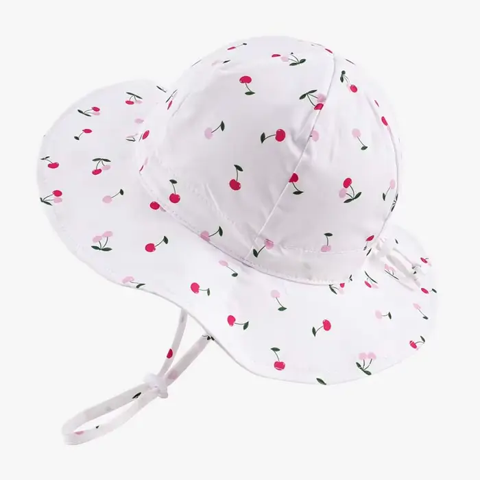 Chapeaux d'été imprimés pour filles 2026 – Chapeau de soleil pour enfants, casquette de plage pour b