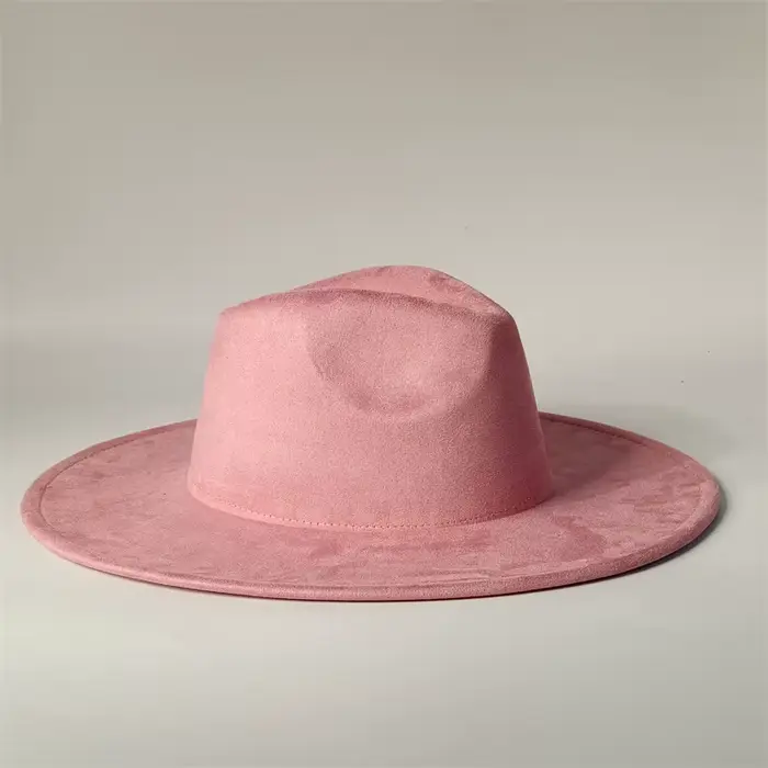 Chapeaux Fedora Rancher en daim végétalien