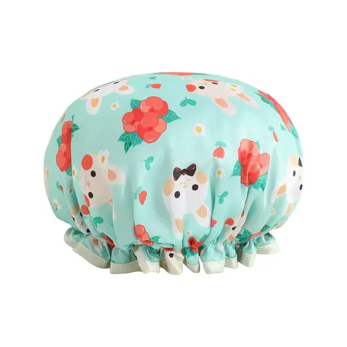 Bonnet de douche imperméable pour filles