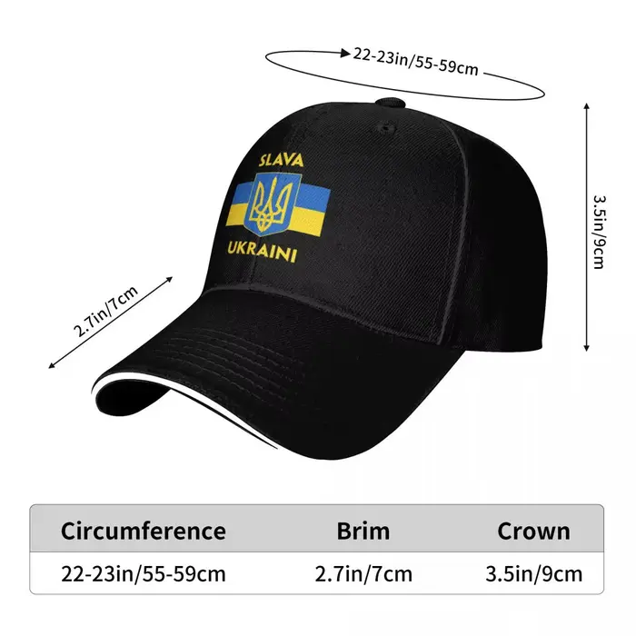SLAVA UKRAINI TRIDENT GLORY TO UKRAINE randonnée casquettes de Baseball hommes adulte femme plage papa chapeaux Hip Hop casquette de camionneur