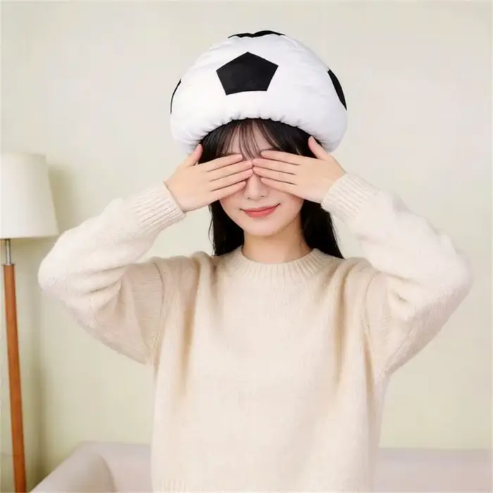Couvre-chef Football amusant, chapeau idéal pour les fêtes jeux les événements à thème, tissu ventil
