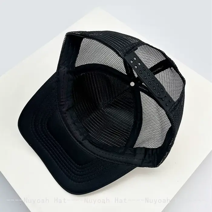 Casquettes de baseball American Street Letters en maille respirante, design color block, protection solaire, style urbain pour homme et femme occasions extérieures