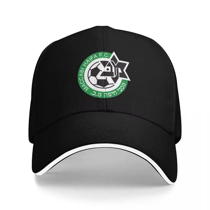 Casquette de baseball Maccabi Haifa tricotée en polyester multifonctionnelle pour homme et femme avec bande réglable et doublure confortable pour extérieur et activités de plein air