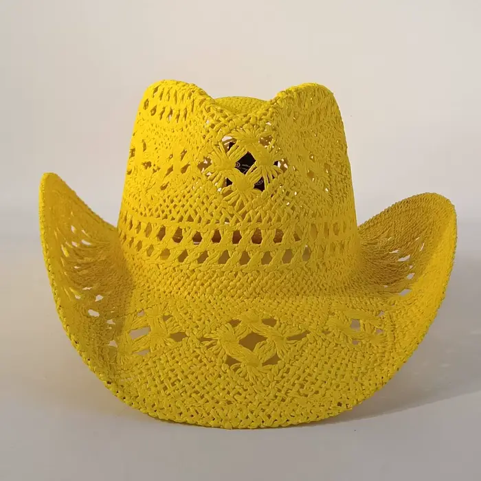 Chapeaux de cowboy styles d'été quatre types de chapeaux de paille vintage et élégantsfedoraChaussin