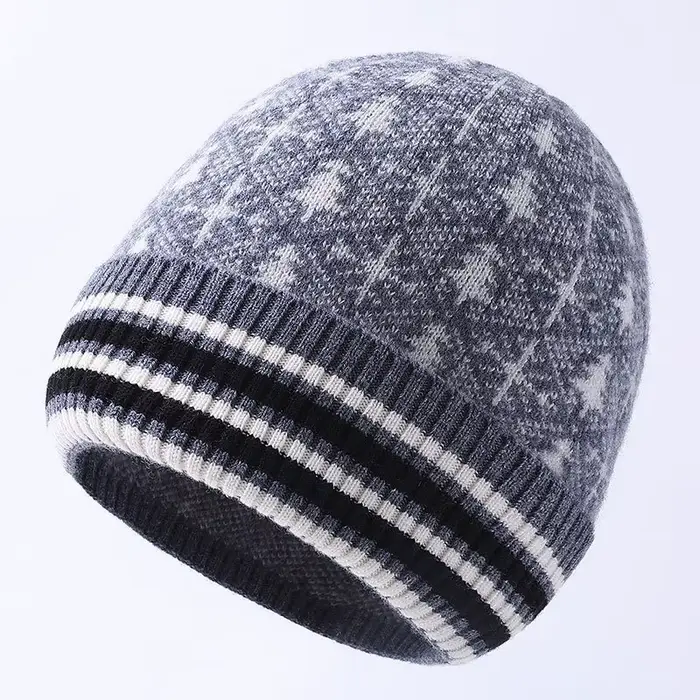 Bonnet en tricot de laine pour homme
