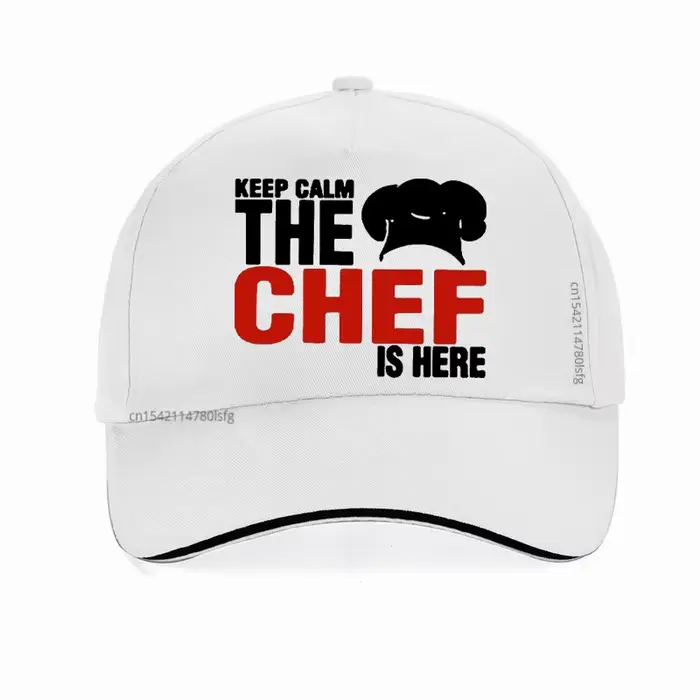 Casquette amusante « Keep Calm The Chef Is Here » pour hommes et femmes, casquette de baseball régla