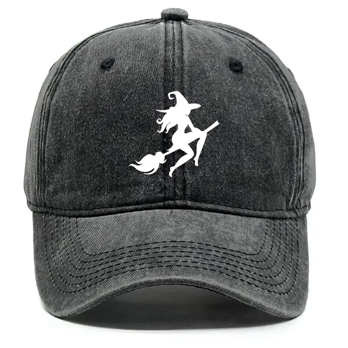 Casquette de Baseball imprimée sorcière blanche, en coton réglable, unisexe, légère, à rabat, choix 