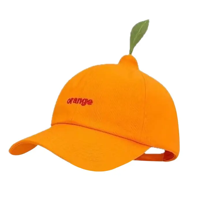Casquettes de baseball orange tendance pour l'été, casquettes snapback amusantes avec lettres, casqu