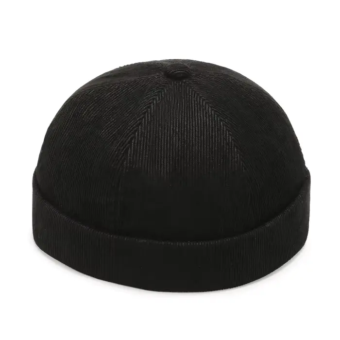 Bonnet de style Hip Hop pour Homme et femme, casquette d'hiver sans bords, couleur unie, Vintage, Po