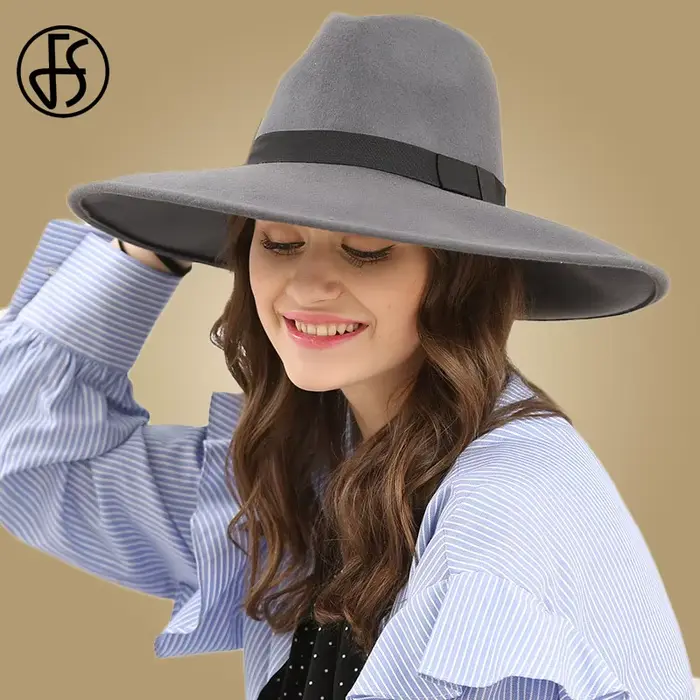 FS – Chapeau Fedora en Feutre pour Femme