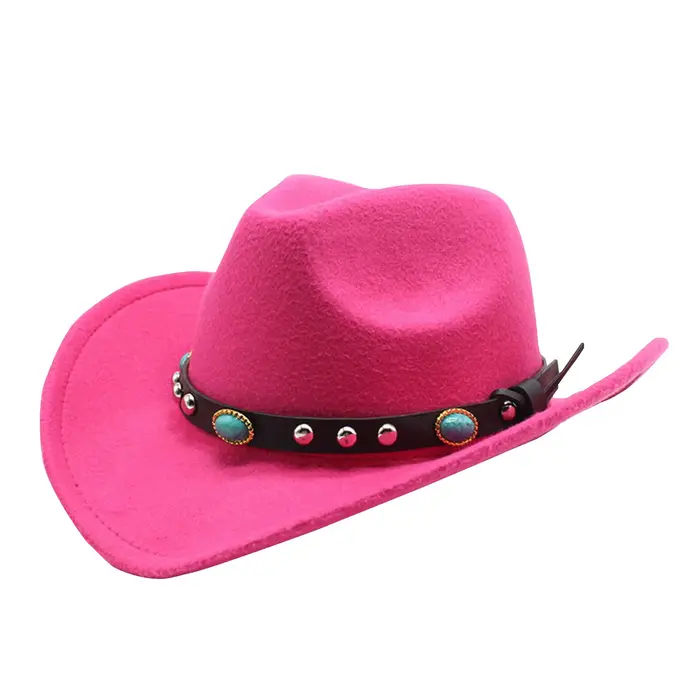 Chapeau de cowgirl sportif en polyester et coton style ethnique pour femmes et hommes, idéal pour les journées de plein air, les randonnées et les événements sociaux