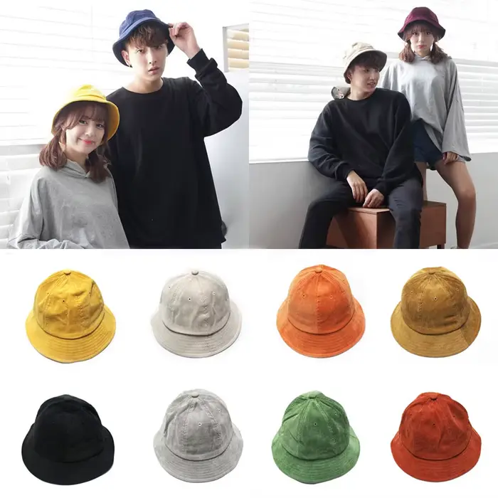 Chapeau de seau Panama en velours côtelé unisexe pour homme et femme, style sport, vintage, pêche, plein air, protection solaire, accessoire mode pour les quatre saisons