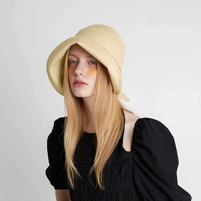 Chapeaux à nœud à large bord pour femmes