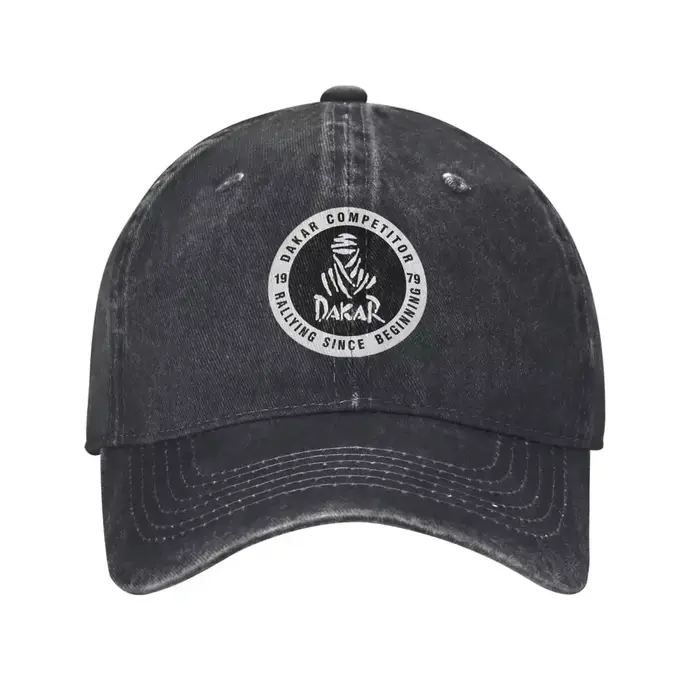 Casquette de baseball classique D-Dakares Off Road Racing 1979 unisexe, effet vieilli, lavée, à ferm