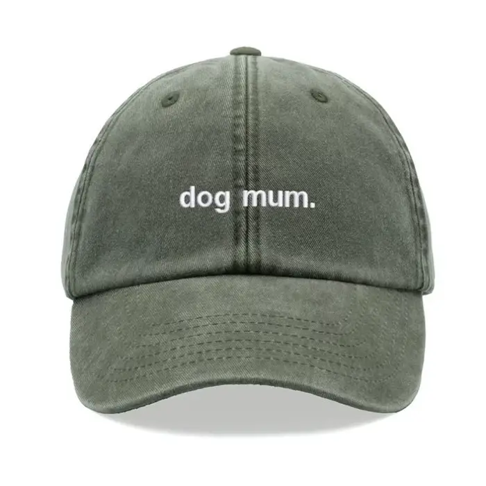 1 pièce, « maman chien ». Casquette de baseball vintage lavée Kanye pour femmes