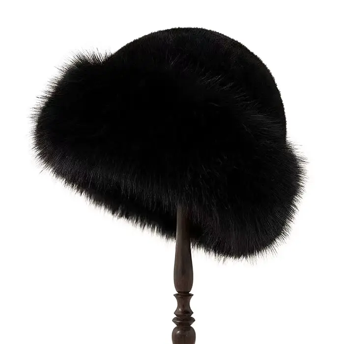 Chapeaux en fourrure pour femmes, chapeaux chauds de Style coréen automne hiver, chapeaux mongols fl