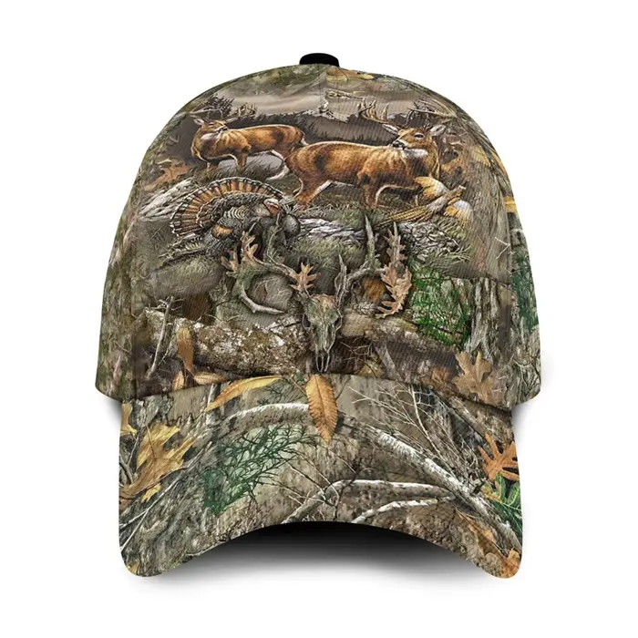 Scène de chasse casquette de Baseball cerf dinde forêt Camouflage chapeau pour unisexe en plein air 