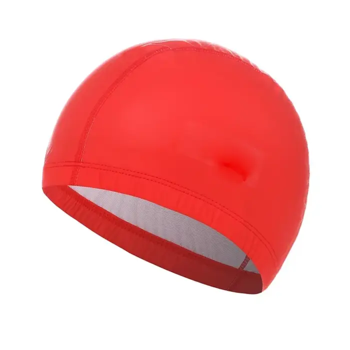 Bonnet de natation en tissu PU pour hommes et femmes, chapeau de piscine imperméable, protection des oreilles, cheveux longs, bonnets de bain, couverture pour adultes, activités aquatiques, protection des cheveux, confort durable
