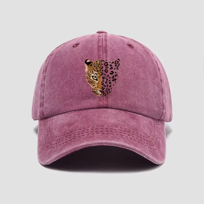 Casquette de baseball à imprimé léopard tendance - Design ajustable