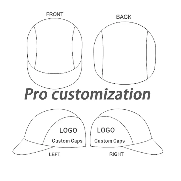 Chapeau de vélo personnalisé, casquette de cyclisme unisexe, convient à la plupart