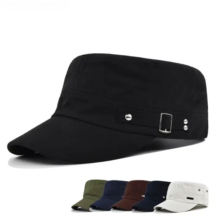 Chapeau militaire plat pour hommes