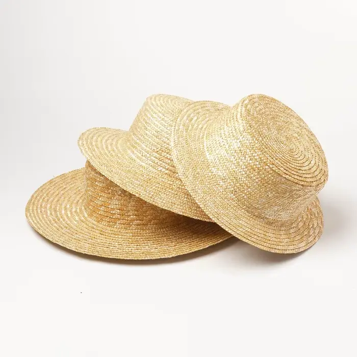 Chapeau de paille solide personnalisé