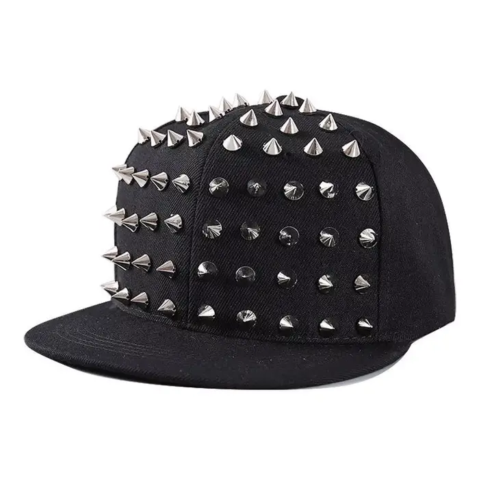 Casquettes de baseball unisexe à rivets et clous, style Punk Rock Hip Hop Y2K, pour l'extérieur, per